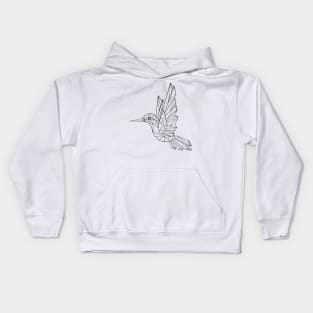 Polygonal Hummingbird Kids Hoodie